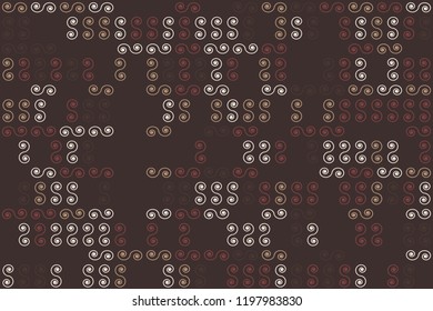Abstract gemetric pattern with colored elements