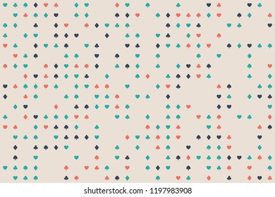 Abstract gemetric pattern with colored elements