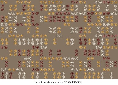 Abstract gemetric pattern with colored elements