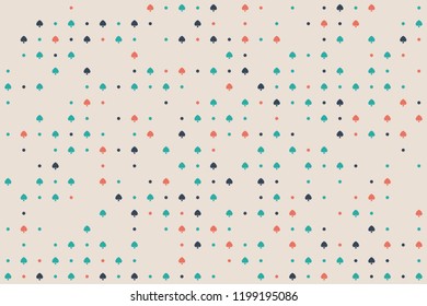 Abstract gemetric pattern with colored elements