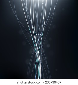 Abstract generation progress background. Eco friendly technology illustration. Dynamic connections.