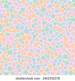 Abstract Generative Art color distributed  circles dots background illustration