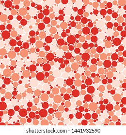 Abstract Generative Art color distributed  circles dots background illustration