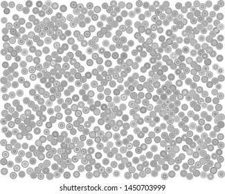 Abstract Generative Art color distributed  circles dots background illustration