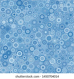 Abstract Generative Art color distributed  circles dots background illustration