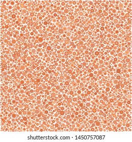 Abstract Generative Art color distributed  circles dots background illustration