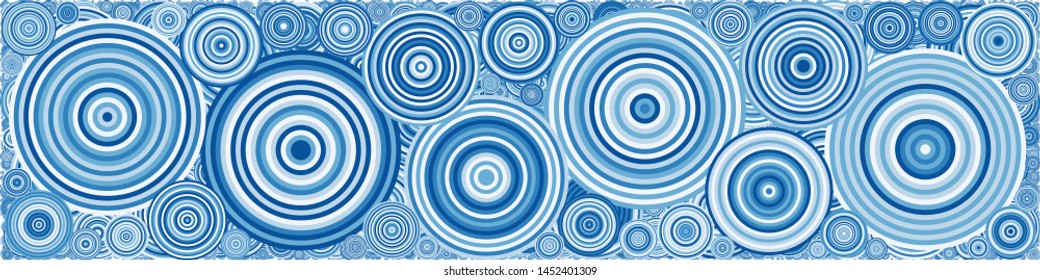 Abstract Generative Art color distributed  circles dots background illustration
