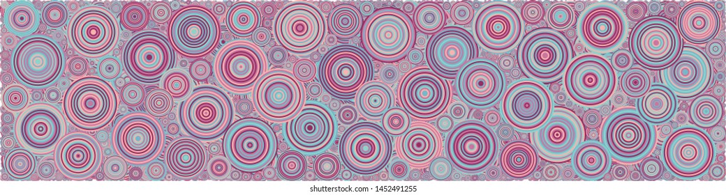 Abstract Generative Art color distributed  circles dots background illustration