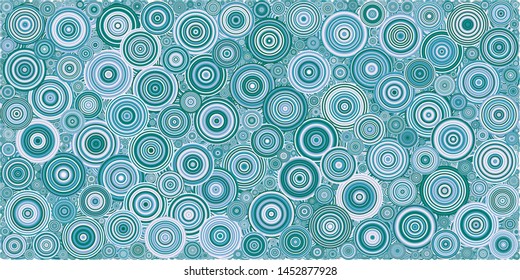 Abstract Generative Art color distributed  circles dots background illustration