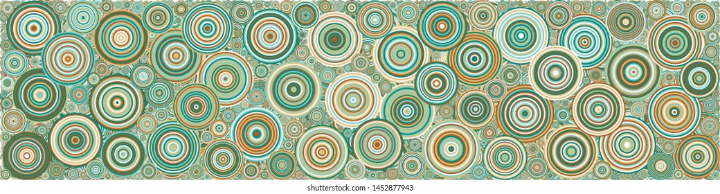 Abstract Generative Art color distributed  circles dots background illustration