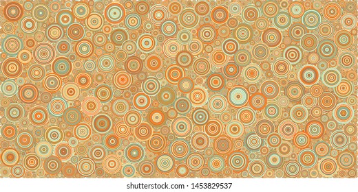 Abstract Generative Art color distributed circles dots background illustration