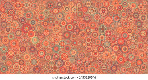 Abstract Generative Art color distributed circles dots background illustration