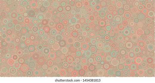 Abstract Generative Art color distributed circles dots background illustration