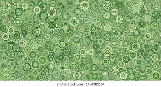 Abstract Generative Art color distributed circles dots background illustration