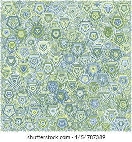 Abstract Generative Art color distributed polygons background illustration