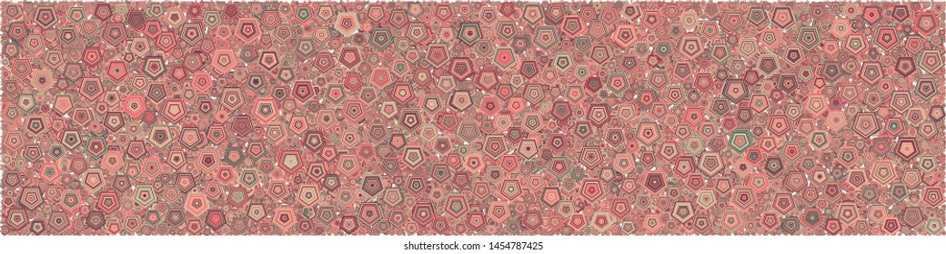 Abstract Generative Art color distributed polygons background illustration