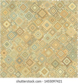 Abstract Generative Art color distributed squares polygons background illustration