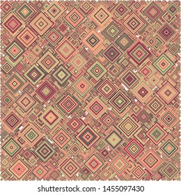 Abstract Generative Art color distributed squares polygons background illustration