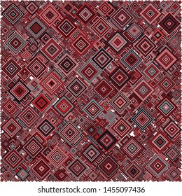 Abstract Generative Art color distributed squares polygons background illustration