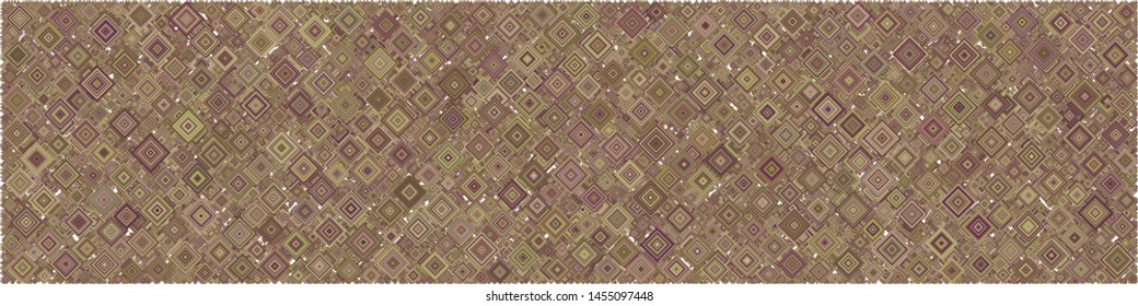 Abstract Generative Art color distributed squares polygons background illustration
