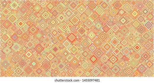 Abstract Generative Art color distributed squares polygons background illustration