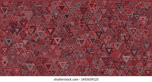 Abstract Generative Art color distributed triangles polygons background illustration