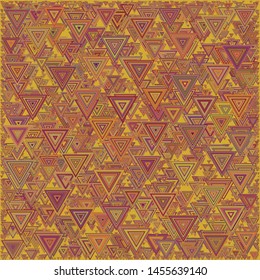 Abstract Generative Art color distributed triangles polygons background illustration