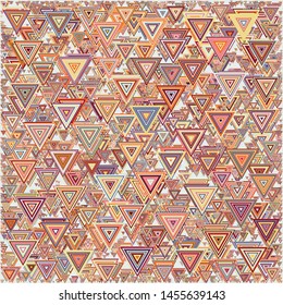 Abstract Generative Art color distributed triangles polygons background illustration