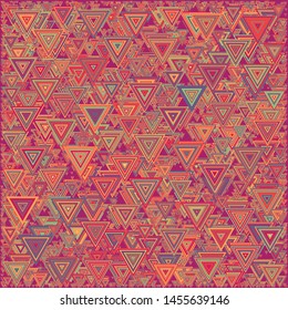 Abstract Generative Art color distributed triangles polygons background illustration
