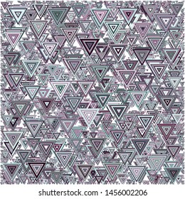 Abstract Generative Art color distributed triangles polygons background illustration