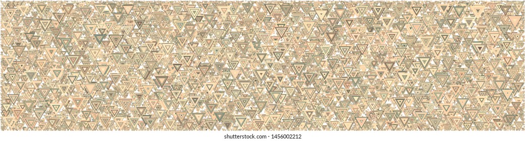 Abstract Generative Art color distributed triangles polygons background illustration