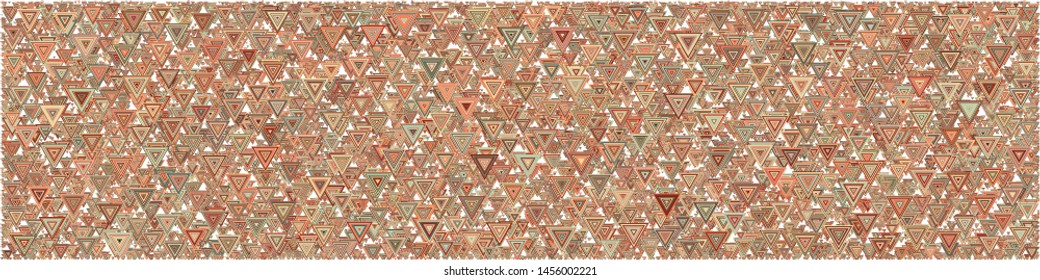 Abstract Generative Art color distributed triangles polygons background illustration