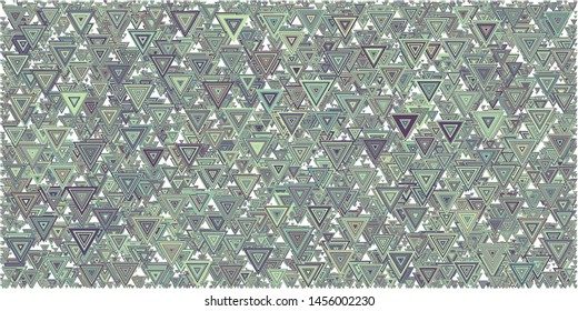 Abstract Generative Art color distributed triangles polygons background illustration