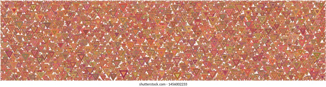 Abstract Generative Art color distributed triangles polygons background illustration