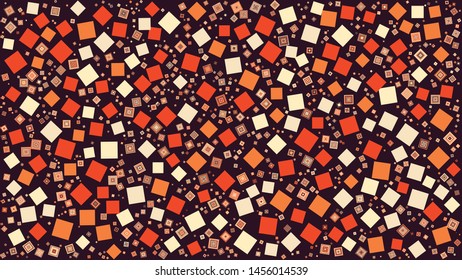 Abstract Generative Art color distributed squares polygons background illustration