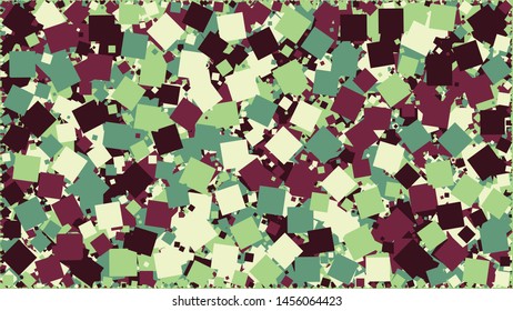Abstract Generative Art color distributed squares polygons background illustration