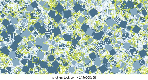 Abstract Generative Art color distributed squares polygons background illustration