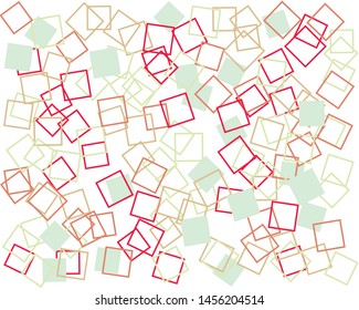 Abstract Generative Art color distributed squares polygons background illustration