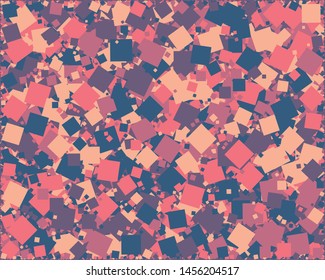 Abstract Generative Art color distributed squares polygons background illustration