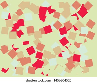 Abstract Generative Art color distributed squares polygons background illustration