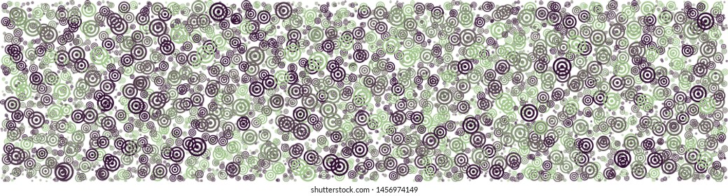 Abstract Generative Art color distributed circles donuts background illustration