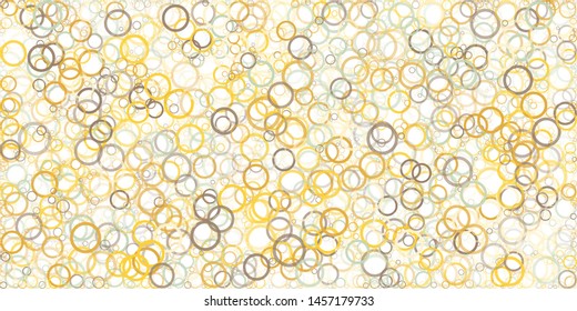 Abstract Generative Art color distributed circles donuts background illustration