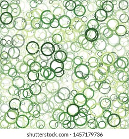 Abstract Generative Art color distributed circles donuts background illustration