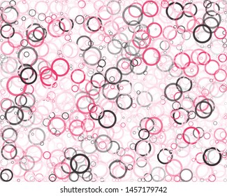 Abstract Generative Art color distributed circles donuts background illustration