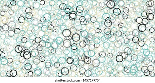 Abstract Generative Art color distributed circles donuts background illustration
