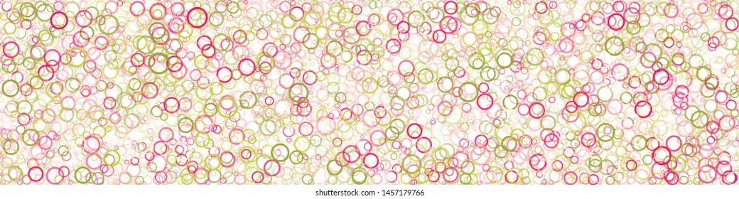 Abstract Generative Art color distributed circles donuts background illustration