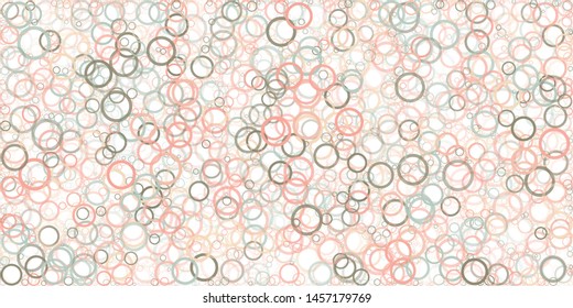 Abstract Generative Art color distributed circles donuts background illustration