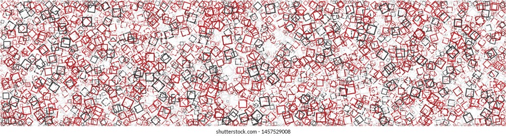 Abstract Generative Art color distributed donut squares polygons background illustration