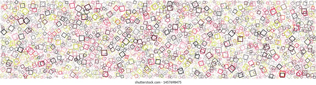 Abstract Generative Art color distributed donut squares polygons background illustration