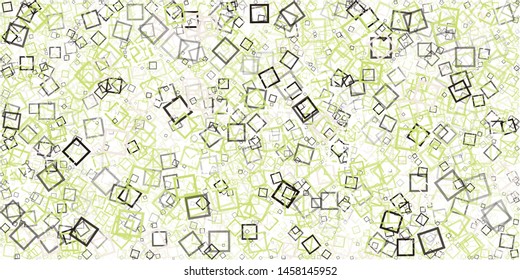 Abstract Generative Art color distributed donut squares polygons background illustration